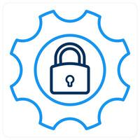 Security Setting and lock icon concept vector