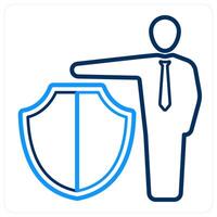 Security Administrator and manager icon concept vector