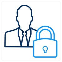 Security Administrator and manager icon concept vector