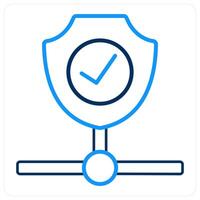 Firewall Security and network protection icon concept vector