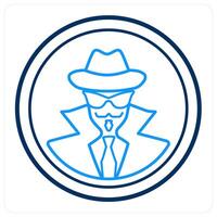 Hacker and spy icon concept vector