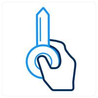Access Key and keychain icon concept vector