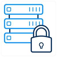 Database Security and data icon concept vector