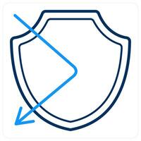 Firewall and secure icon concept vector