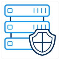 Database Security and data icon concept vector