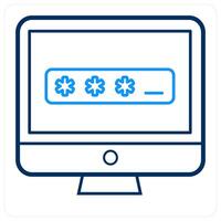 Password and safety icon concept vector