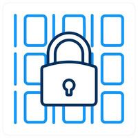 Data Security and network icon concept vector