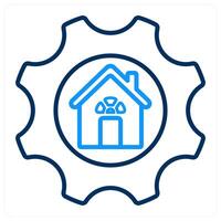 Smart Home And Control Icon Concept vector