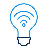 Smart Electricity And Intelligence Icon Concept vector