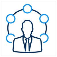 user network and connection icon concept vector