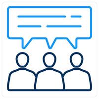 user comments and account icon concept vector