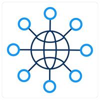 share link and network icon concept vector
