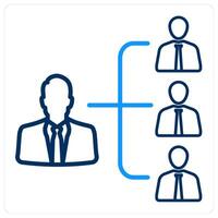 group admin and business icon concept vector