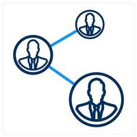 user network and connection icon concept vector