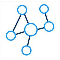 network link and connection icon concept vector