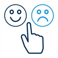 Feedback and customer icon concept vector