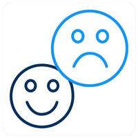 Response and positive feedback icon concept vector