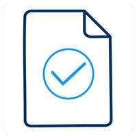 Approved Document and notice icon concept vector