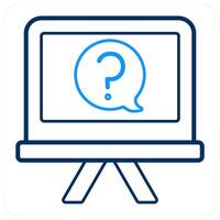 Question and help icon concept vector