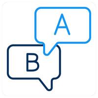 Option and comparison icon concept vector