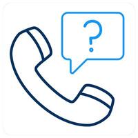 Interview and phone survey icon concpet vector