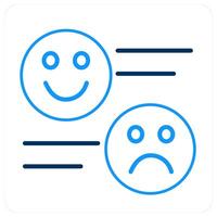 Feedback and satisfaction icon concept vector