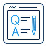 Online Questionnaire and survey icon concpet vector