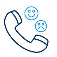 Call Survey and phone survey icon concept vector