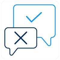 Validation and testing icon concept vector