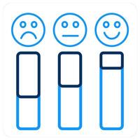 Rating and smiley icon concept vector