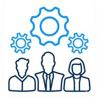 Teamwork and team icon concept vector