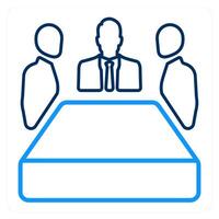 Conference and meeting icon concept vector
