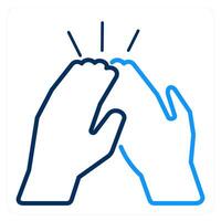 High Five and hand icon concept vector