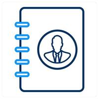 Contact Register and form icon concept vector