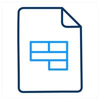 Excel Document and file icon concept vector