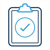 Done List and complete icon concept vector