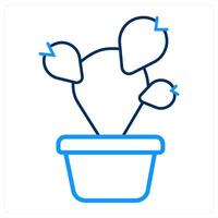 Cactus and nature icon concept vector