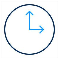Time and office icon concept vector