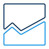 Statistics and graph icon concept vector