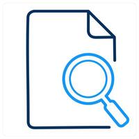 Search Document and sheet icon concept vector