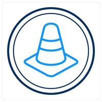 Traffic Cone and construction icon concept vector