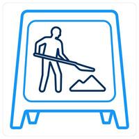 Work in Progress icon concept vector