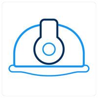 Construction Cap and helmet icon concept vector