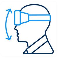 Vr Movements and virtual reality icon concept vector