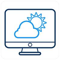 Prediction and forecast icon concept vector