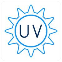 UV Rays and Ultraviolet radiation icon concept vector