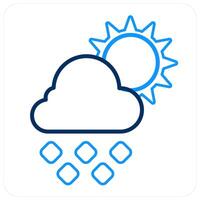 Day Rain and weather icon concept vector