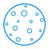 Full Moon and night icon concept vector
