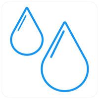 Rain Drops and weather icon concept vector