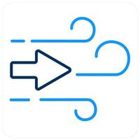 Wind and air icon concept vector